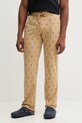 Хлопковые пижамные брюки Polo Ralph Lauren хлопок бежевый 714899514