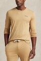 Піжамний бавовняний лонгслів Polo Ralph Lauren бавовна бежевий 714950582
