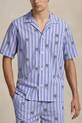 Bavlnená pyžamová košeľa Polo Ralph Lauren vrchný modrá 714981415