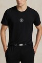Βαμβακερή πιτζάμα μπλουζάκι Polo Ralph Lauren βαμβάκι μαύρο 714P01951