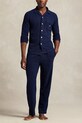 Bavlněné pyžamo Polo Ralph Lauren sada námořnická modř 714P01952