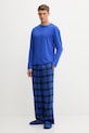 Tommy Hilfiger pigiama stampa all-over blu UM0UM03601