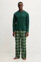 Tommy Hilfiger piżama tkanina zielony UM0UM03657