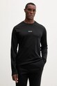 BOSS piżama bawełniana 50550547 czarny AW25