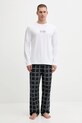 Karl Lagerfeld pigiama sovrastampa bianco A4M45001