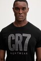 CR7 Cristiano Ronaldo piżama bawełniana czarny 8730.41.2613