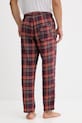 Одяг Піжамні бавовняні штани Lindbergh 30.997528 бордо