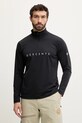 Descente longsleeve funkcyjny CHEST LOGO T-NECK sporty zimowe czarny DW5FLT01MU