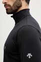 Descente longsleeve funkcyjny CHEST LOGO T-NECK DW5FLT01MU czarny