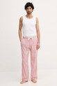 Abercrombie & Fitch spodnie piżamowe KI113.5008.504 czerwony AW25