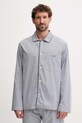 Gant piżama bawełniana 902539300 niebieski AW25