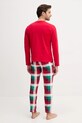 Βαμβακερές πιτζάμες United Colors of Benetton κόκκινο 3P054P033