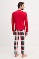 Βαμβακερές πιτζάμες United Colors of Benetton κόκκινο 3P054P033