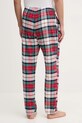Odzież United Colors of Benetton spodnie piżamowe bawełniane 40EP4F00E czerwony