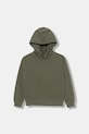 Dětská bavlněná mikina Calvin Klein Jeans IB0IB02525.9BYA zelená AW25