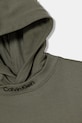 Dětská bavlněná mikina Calvin Klein Jeans zelená IB0IB02525.9BYA