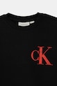 CHLAPEC Dětská bavlněná mikina Calvin Klein Jeans IB0IB02526.9BYA černá