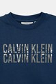 Calvin Klein Jeans bluza bawełniana dziecięca niebieski IB0IB02527.9BYA