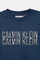 Dětská bavlněná mikina Calvin Klein Jeans modrá IB0IB02527.9BYA