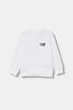 Dětská bavlněná mikina Calvin Klein Jeans IB0IB02545.104.116.9BYA bílá AW25