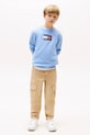 Мальчик Детская хлопковая кофта Tommy Hilfiger KB0KB09741.128.176.9BYA голубой