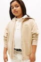 Dětská bavlněná mikina Tommy Hilfiger s kapucí béžová KB0KB09750.9BYA