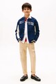 Chłopiec Tommy Hilfiger bluza bawełniana dziecięca KB0KB09745.9BYA granatowy