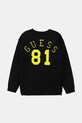 Детская хлопковая кофта Guess L5YQ03.KAD74.9BYA чёрный AW25