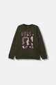 Guess bluza bawełniana dziecięca aplikacja zielony L5YQ07.KA6R4.9BYA