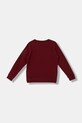 Guess bluza bawełniana dziecięca L5YQ21.KAD74.9BYA bordowy AW25