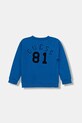Guess bluza bawełniana dziecięca aplikacja niebieski N5YQ03.KAD74.9BYA