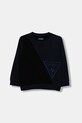 Guess bluza bawełniana dziecięca wzorzyste granatowy N5YQ04.KA6R4.9BYA
