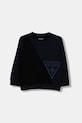 Guess bluza bawełniana dziecięca wzorzyste granatowy N5YQ04.KA6R4.9BYA