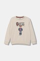 Guess hanorac de bumbac pentru copii print bej N5YQ05.KAD74.9BYA
