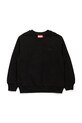 Παιδική βαμβακερή μπλούζα Diesel SROBMEGOVALD OVER SWEAT-SHIRT J02274 μαύρο AW25