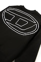 Diesel hanorac de bumbac pentru copii SROBMEGOVALD OVER SWEAT-SHIRT negru J02274
