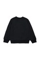 Παιδική βαμβακερή μπλούζα Diesel SPATCH OVER SWEAT-SHIRT J02482 μαύρο AW25