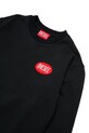 Αγορίστικα Παιδική βαμβακερή μπλούζα Diesel SPATCH OVER SWEAT-SHIRT J02482 μαύρο