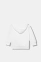 Otroški pulover Diesel SDROPSHOOD OVER SWEAT-SHIRT J02485 bela AW25