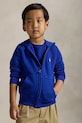 Detská mikina Polo Ralph Lauren s kapucňou modrá 322799360054