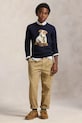 Polo Ralph Lauren hanorac de bumbac pentru copii bleumarin 323978392001