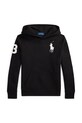 Παιδική μπλούζα Polo Ralph Lauren με κουκούλα μαύρο 323979316002