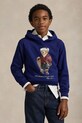 Polo Ralph Lauren bluza dziecięca z kapturem fioletowy 323981262001