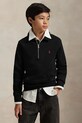 Dětská mikina Polo Ralph Lauren bez kapuce černá 323952467004