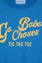 Băieți Bobo Choses hanorac de bumbac pentru copii Go Bobo 225AC028 albastru