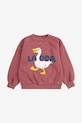 Bobo Choses gyerek melegítőfelső pamutból La Oca 225AC029 piros AW25