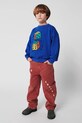 Bobo Choses bluza bawełniana dziecięca Roll The Dice niebieski 225AC030