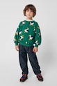 Дитяча бавовняна кофта Bobo Choses La Oca зелений 225AC037