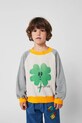 Bobo Choses bluza bawełniana dziecięca Lucky Clover 225AC041 szary