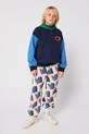 Bobo Choses bluza bawełniana dziecięca Tic Tac Toe granatowy 225AC048